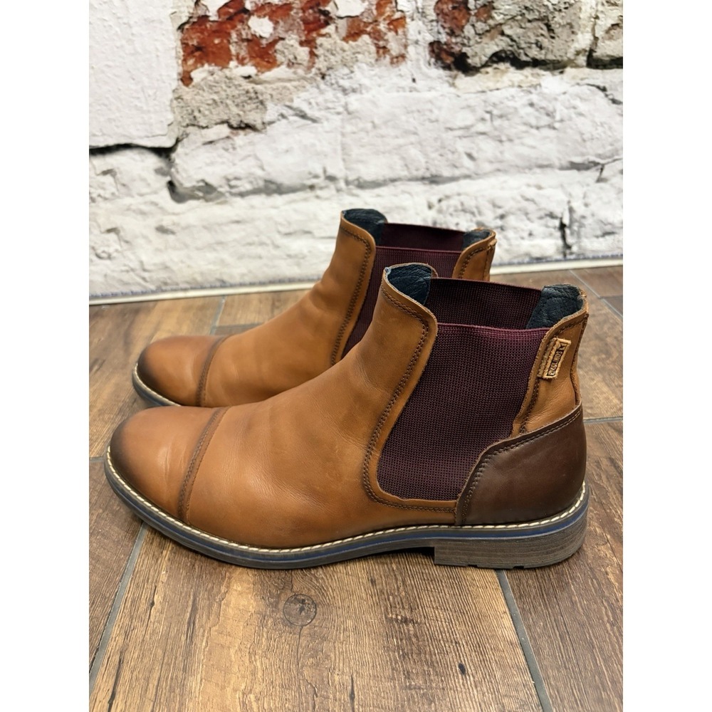 Pikolinos York Chelsea Boots Leather Textile Cuero Dress Shoes Work Wedding - Picture 4 of 9